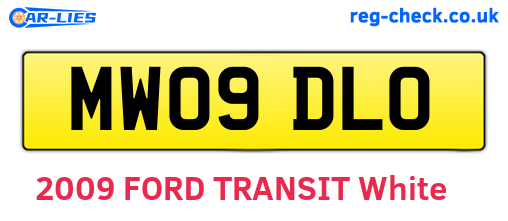 MW09DLO are the vehicle registration plates.