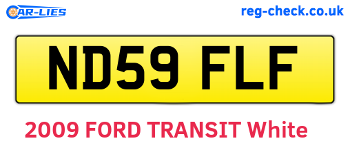 ND59FLF are the vehicle registration plates.