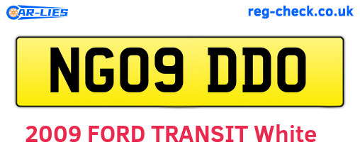 NG09DDO are the vehicle registration plates.