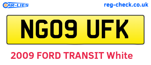 NG09UFK are the vehicle registration plates.