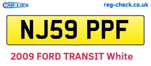 NJ59PPF are the vehicle registration plates.