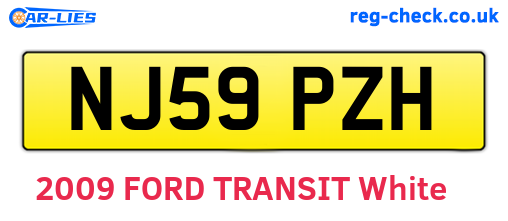 NJ59PZH are the vehicle registration plates.