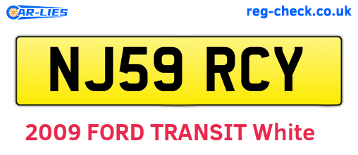 NJ59RCY are the vehicle registration plates.