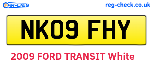 NK09FHY are the vehicle registration plates.