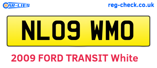 NL09WMO are the vehicle registration plates.