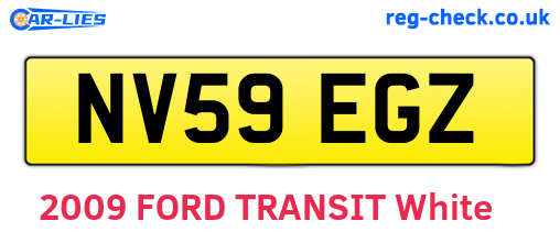 NV59EGZ are the vehicle registration plates.