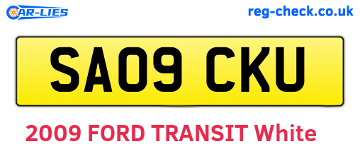 SA09CKU are the vehicle registration plates.