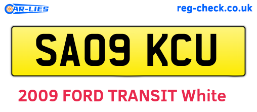SA09KCU are the vehicle registration plates.