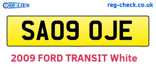 SA09OJE are the vehicle registration plates.