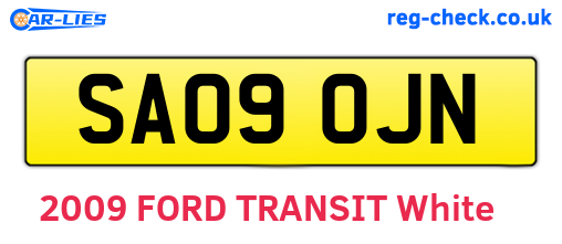 SA09OJN are the vehicle registration plates.
