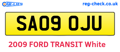 SA09OJU are the vehicle registration plates.