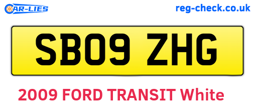 SB09ZHG are the vehicle registration plates.
