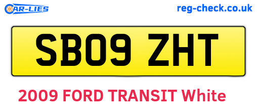 SB09ZHT are the vehicle registration plates.