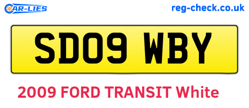 SD09WBY are the vehicle registration plates.