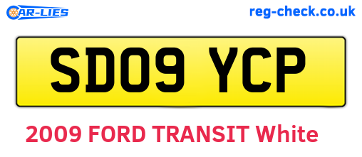 SD09YCP are the vehicle registration plates.