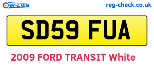 SD59FUA are the vehicle registration plates.