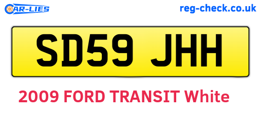 SD59JHH are the vehicle registration plates.