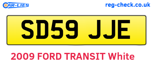 SD59JJE are the vehicle registration plates.