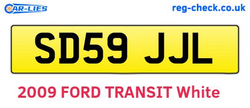 SD59JJL are the vehicle registration plates.
