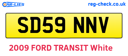 SD59NNV are the vehicle registration plates.