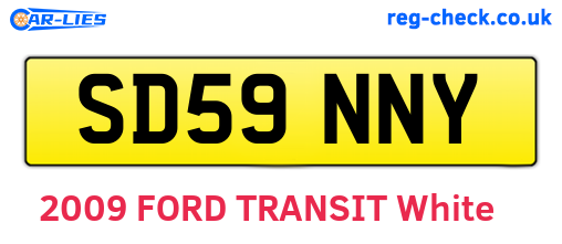 SD59NNY are the vehicle registration plates.