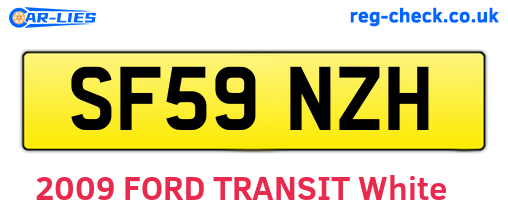 SF59NZH are the vehicle registration plates.