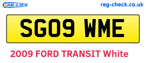 SG09WME are the vehicle registration plates.
