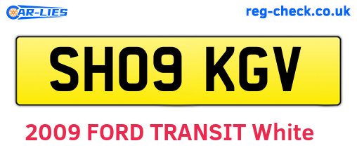 SH09KGV are the vehicle registration plates.