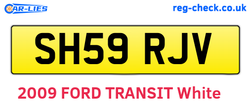 SH59RJV are the vehicle registration plates.