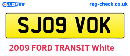 SJ09VOK are the vehicle registration plates.