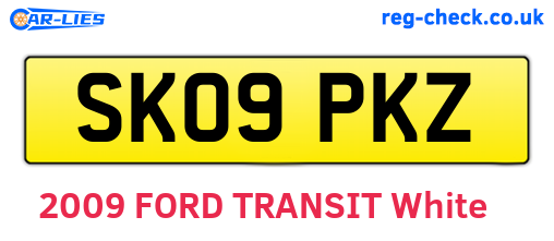 SK09PKZ are the vehicle registration plates.