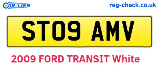 ST09AMV are the vehicle registration plates.