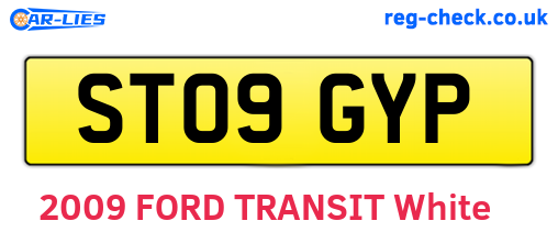 ST09GYP are the vehicle registration plates.
