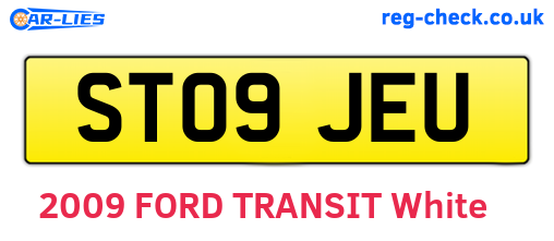 ST09JEU are the vehicle registration plates.