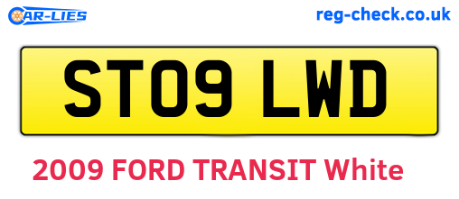 ST09LWD are the vehicle registration plates.