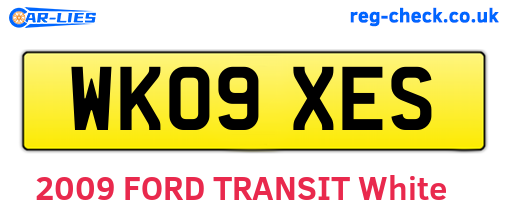 WK09XES are the vehicle registration plates.