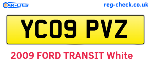 YC09PVZ are the vehicle registration plates.