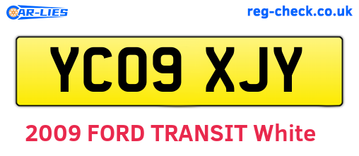 YC09XJY are the vehicle registration plates.