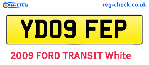 YD09FEP are the vehicle registration plates.