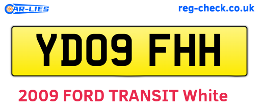 YD09FHH are the vehicle registration plates.