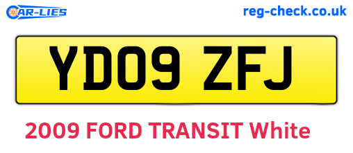 YD09ZFJ are the vehicle registration plates.