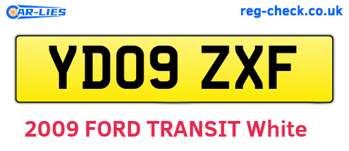 YD09ZXF are the vehicle registration plates.