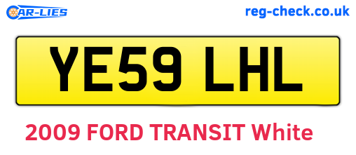 YE59LHL are the vehicle registration plates.