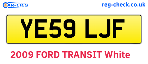 YE59LJF are the vehicle registration plates.