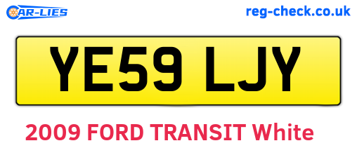 YE59LJY are the vehicle registration plates.