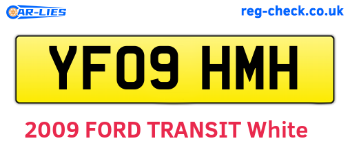 YF09HMH are the vehicle registration plates.