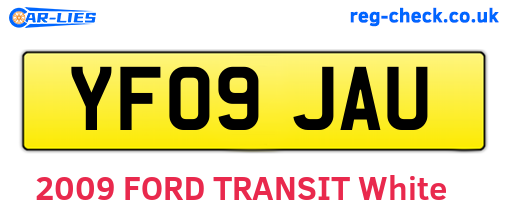 YF09JAU are the vehicle registration plates.