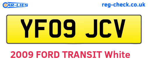 YF09JCV are the vehicle registration plates.
