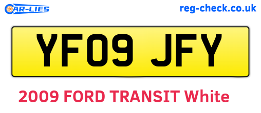 YF09JFY are the vehicle registration plates.