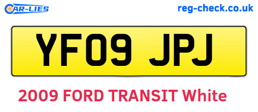 YF09JPJ are the vehicle registration plates.